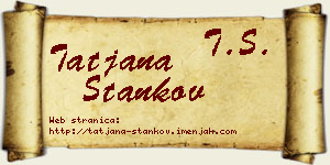 Tatjana Stankov vizit kartica